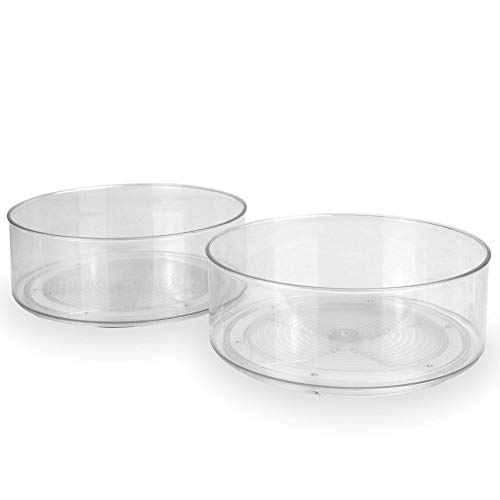 Set of 2 Revolving Organisers | Spice Rack | Kitchen Storage | Cupboard Organiser | Storage Unit | Food Storage | Kitchen & Fridge Organisers | Pukkr
